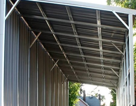 Vertical Lean-To Steel Building